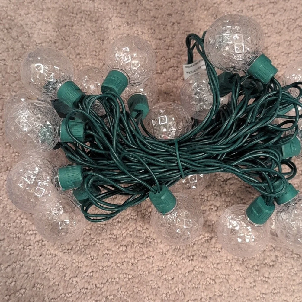 LED Dual Color Twinkle Christmas Lights in White and Blue NEW (set #2)